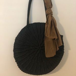 Black urban outfitters straw bag!